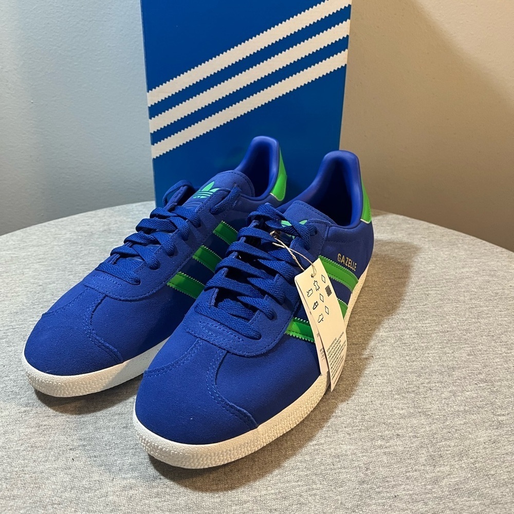 Adidas Originals Gazelle Suede Royal Blue Energy Sneakers Men’s Size 11 JH5389‌ - Picture 9 of 11
